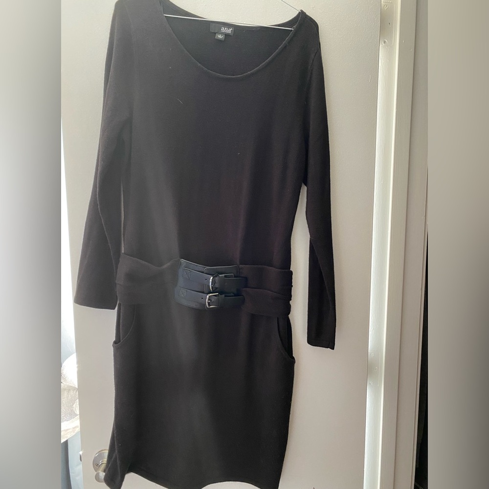 Black long sleeved dress